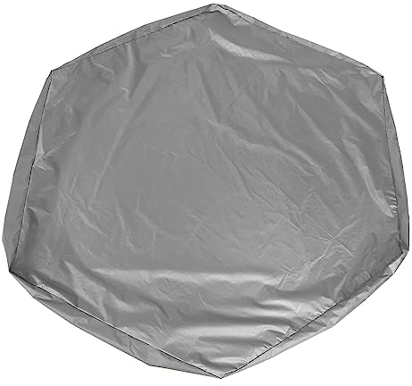 Couverture De Bac à Sable Hexagonale, Couverture De Bac à Sable étanche à la Poussière, Couverture De Proteger De Couverture De Piscine De Jardin(Gris)