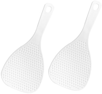 LIFKOME 2pièces Cuillères à Riz Réutilisables Plastique Lot De Ustensiles De Cuisine Pratiques Et Antidérapants Pour Service Et Facile