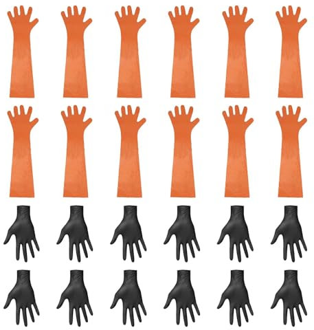 Jingyash Fäustlinge für die Feldausrüstung,Ausweidehandschuhe für die Jagd - Nicht wiederverwendbare Feldhandschuhe für den Außenbereich - Jagd-Reinigungshandschuhe, Feldausrüstungszubehör für die