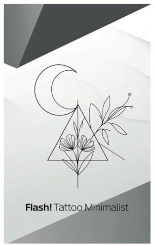 FLASH! Tattoo Minimalist: A 50-Page Adult Coloring Book Featuring Clean Lines, Simple Shapes, and Fine-Line Abstract Tattoo Designs