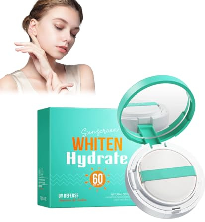Base en Cushion Hidratante y Blanqueadora 12g – SPF 60+ PA+++, Cobertura Ligera y Protección UV, Para un Cutis Radiante y Uniforme