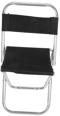 TOPBATHY 90kg Klapphocker Mit Lehne Leicht Tragbar Campinghocker Aus Edelstahl Und Vielseitig Für Grillen Sport Und Freizeit Stabil