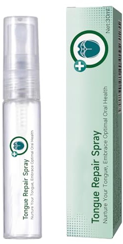 Sore Tongue Relief Mint Breath Spray,Tongue Repair Sprays,Fissured Tongue Spray,Instant Dry Mouth Relief,Moisturizing Dry Mouth Spray,Breath Freshener Spray for Tongue Relief,30ML