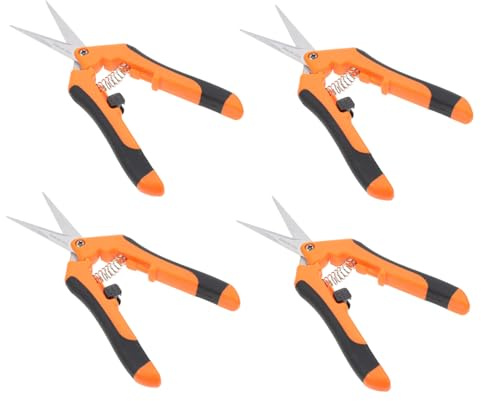 UKCOCO 4 Set Cesoie Da Potatura Professionali Acciaio Inossidabile Per Giardinaggio Strumenti Ergonomici Antiscivolo Per Potare E Rami 4 Pezzi*4