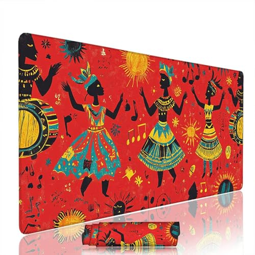 Tapis de Souris Abstrait sous Main Bureau Tapis de Souris Gaming XXL 1200x600x3mm Mouse Pad Caoutchouc Rouge Grand sous Main Gamer Accessoires PC Imperméable, pour Clavier Ordinateur Portable w-10475