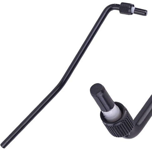 6mm Double Tremolo Arm, Black Zinc Alloy Tremolo Bar Whammy Bar, Electric Guitar Replacement Part for 6mm Threaded Double Locking Tremolo Systems