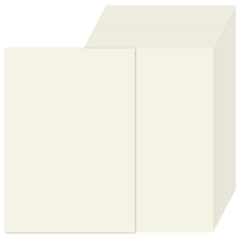 100 Blatt Elfenbein Kartonpapier A4, 250 g/m²A4 Cremekarton, Fotokarton, Scherenschnittpapier, ideal für Fotoalben, Hochzeitseinladungen, Speisekarten, Karten und kreative DIY Projekte