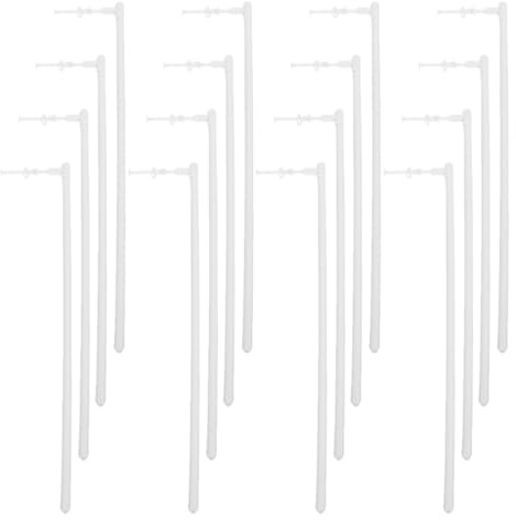 Yardenfun 30 Pezzi Aste per Girandola in PVC Resistenti e Facili da Montare, Barre per Mulino a Vento per Artigianato DIY e Sostituzione Parti Bianco