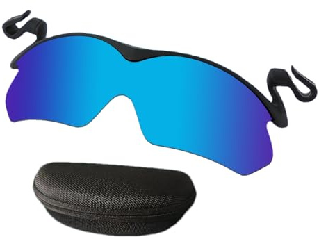 Polariserade -solglasögon för män – UV-blockerande polariserade solglasögon, ultralätta sporter, snygga båglösa glasögon för utomhuscykling, körning, löpning, fiske, klättring, BLÅ, Refer