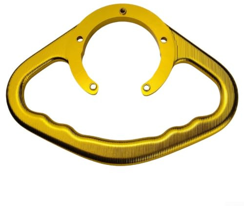 MeevrgR Barra de agarre para pasajeros de motocicleta Kawasaki - Mango de tanque de aleación de aluminio CNC (dorado)