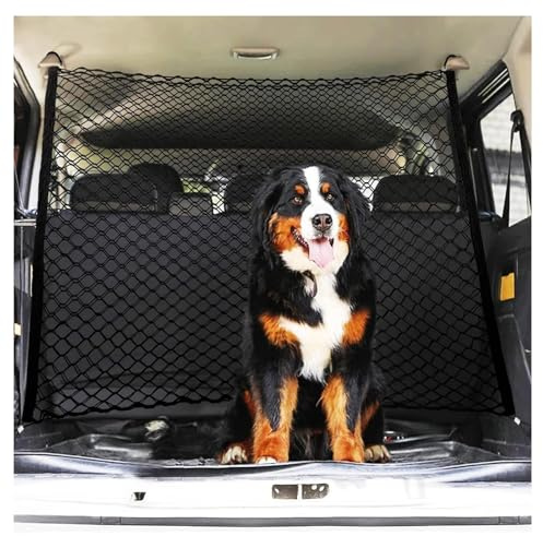 HJXCFUCDV Red de Seguridad Perros Coche, para Volvo XC60 2025 2024 2023 2022 2021 2020 2019 2018 Separador Maletero Rejilla Protectora Mascotas elástica Doble Capa perreras