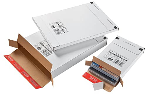 ColomPac Porto Optimierte Mailers in Weiß Recycelbar und Biologisch Abbaubar 244 x 344 x 15mm - 100 Stück