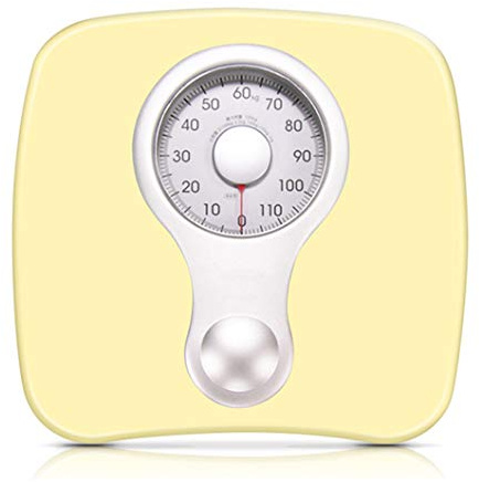 SYTH Báscula baño mecánica: báscula analógica Saludable para el Peso Corporal, Esfera Grande no Digital/Lectura Clara, Capacidad de 120 kg (264 LB), para Hospital/Familia/Gimnasio