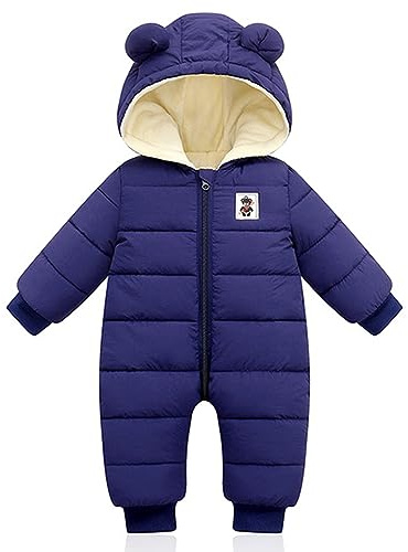 Vintersparkdräkt med huva för baby, pojkar, flickor, dunjacka, varm snödräkt, kappa för barn, varmare kroppsdräkt, kläder, långärmad overall, 0-12 månader