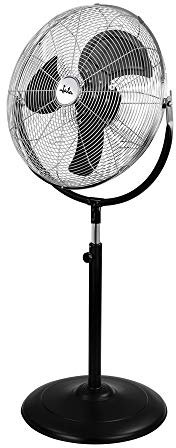 Jata JVVP3055 Circulador de pie industrial con 3 aspas metálicas. Gran ventilación. Caudal de aire: 5688 m3/h. 3 velocidades. Cabezal orientable e inclinable