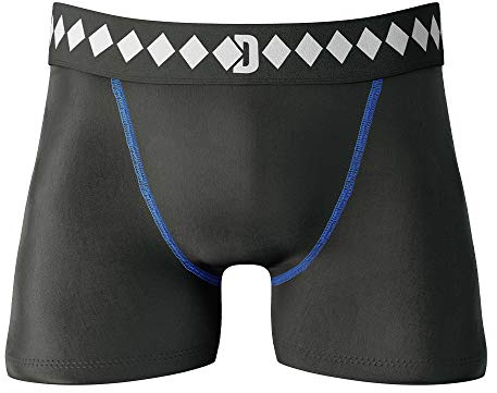 Diamond MMA Medium Youth Boys Compression Shorts with Built-in Jock Strap Supporter with Athletic Cup Pocket for Sports