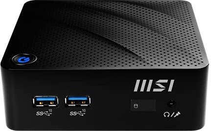 MSI Cubi N JSL-002EU - Ordenador de sobremesa, Windows 10 Pro, Celeron N4500 Dual Core, Color Negro
