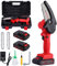 4Inch Elektro Kettensäge Mini Elektro Säge, Batterie Handkettensäge Batteriebetrieben, 2 Ketten Elektro Säge Akku zum Schneiden von Zweigen und Holz mit 2 Batterien