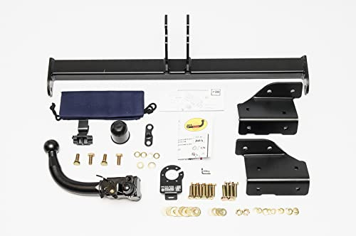 AUTO-HAK Gancio di traino completo estraibile orizzontale compatibile con Kia Sportage SL 09.2010-01.2016 + universale kit elettrico 7 poli