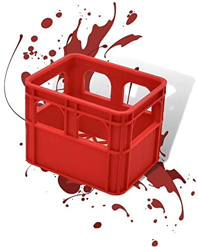 Caja de pilas para cerveza, caja de pilas, caja de batería, minicaja para guardar pilas AA, AAA, 9 V, caja vacía, impresa en 3D (vacío, rojo)