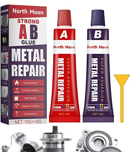 Coulée AB, Colle Instantanée Ultra RapiEt Forte, Résistance À La Chaleur Soudure À Froid Pâte Réparation, Pour Métal Colle LiquiSpeedy-Fix Réparation Industrielle, 105g