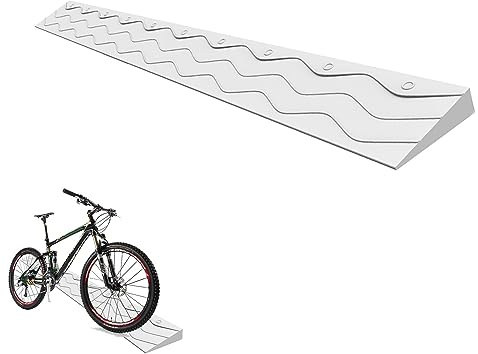 PINNKL Door Threshold ramp 100CM/39.4 Non-Slip Threshold Wheelchair Ramp, Threshold Ramps for Doorways, Scooter Sweeping Robot Threshold Bars Step Ramp (Color : A, Size : 100x7x1cm(39.4x2.8x0.4in))
