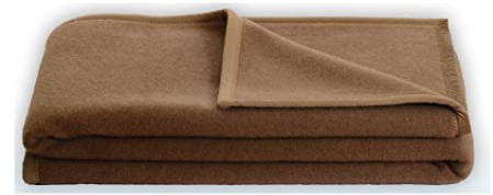 STEINBECK Couverture Alger en 100 % poils de chameau, couleur camel, dimensions : 100 x 150 cm, poids : 900 g