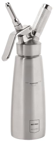 METRO Professional Sahnespender 0,5 L, Edelstahl, ¯ 7.8 x 26.1 cm, Silber