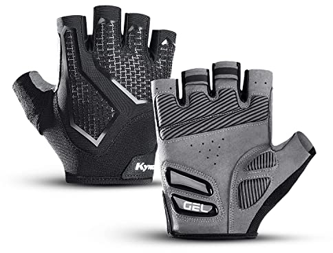 BSLVWG Fahrradhandschuhe Fahrradhandschuhe für Männer Frauen, Atmungsaktive Fingerlose Mountainbike Handschuhe mit Anti-Rutsch Stoßdämpfer Pad für Sport, Straßenrennen, Fahrrad, Klettern (M)