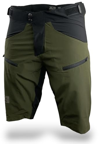 TLA THABOR Short de Cyclisme VTT Enduro, vélo électrique, randonnée | xtensible et respirant, pour hommes et femmes, différentes poches disponibles, vêtements