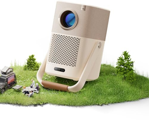 Vidéoprojecteur Portable avec Son JBL et Batterie Intégré, Yaber T2 Projecteur Video Full HD Natif 1080P, Vidéoprojecteur WiFi Bluetooth Auto Focus/Keystone pour Extérieur/Home Cinéma