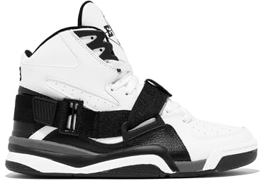 Patrick Ewing Athletics Concept OG Basketball-Sneaker, Herren, Weiß/Schwarz/Grau – Retro High-Top, Mehrfarbig/Meereswellen (Ocean Tides), 9.5