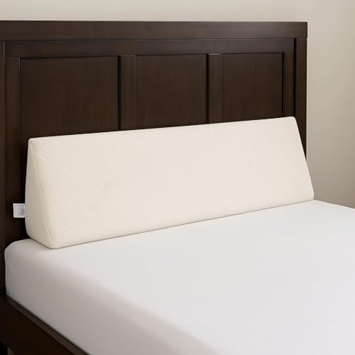 Sleep&Snuggle Headboard Gap Filler Pillow Bed Wedge Mattress Wedge Pillow - Triangular Bed Guard Bolster Pillow Cover Gap Between Bed and Headboard - Super King