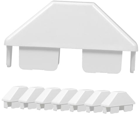 SHINEOFI 8pièces Lot de Capuchons Supérieurs De Clôture PVC Remplaçables pour Poteau De Garde-Corps Protection De Colonne Embout De Clôture