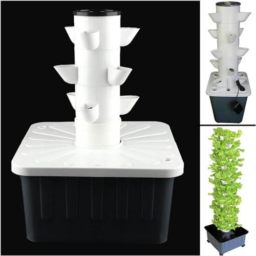 Sistema di Coltivazione idroponica Fai da Te, Sistema di Coltivazione idroponica per balconi, Tazze di colonizzazione in PP Staccabili, Serra per Giardino Domestico, fioriere Verticali a Tor