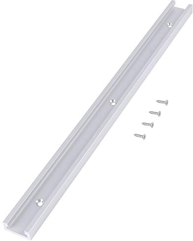 Hyuduo Aluminium ALLIAM T-Track, 400 Mm Track T-Slot avec Vis Auto-tapissés, Résistant à la Corrosion et Durable pour le Travail du Bois, pour Construire des Gabarits et des