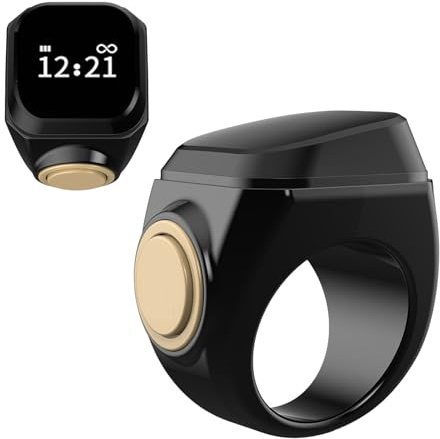 Zählring – Intelligenter digitaler Ring mit LED-Display, tragbarer Rundenzähler | Automatischer Zähler für Training, Sport, Feld, Golf und tägliche Aktivitäten