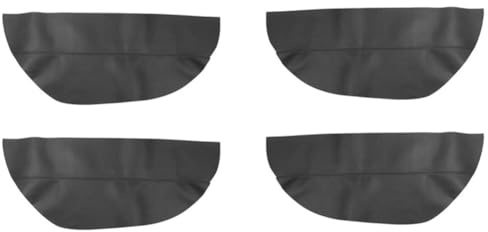 YHQKJ Autotür Panel Armlehnenabdeckung für Accord 6th Gen 1997-2002, LHD Türinnengriff Armlehnenverkleidung Mikrofaser Leder Innendekoration Zubehör,A/Black