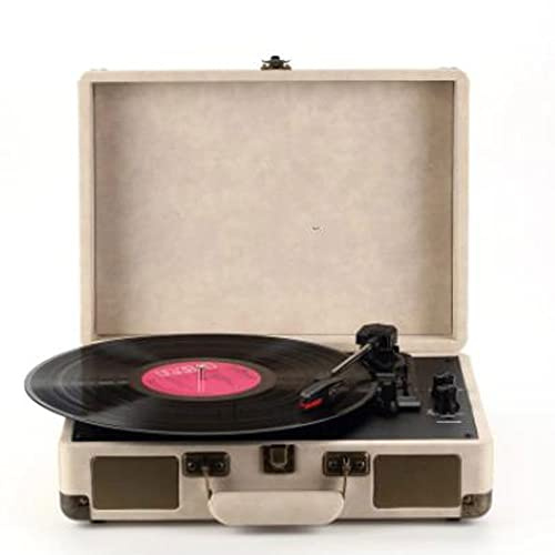 Platine Vinyle Record Player LP Disc BT Gramophone Phonographe(Argento)