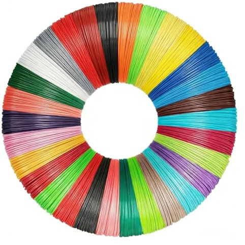 Carehabi 3D Stift Filament PLA 1,75 mm 30 Farben Nachfüllset(150m Gesamtlänge), Kompatibel mit MYNT3D und SCRIB3D, für Kreativzeit und Modellbau, Blasenfrei
