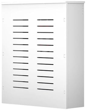 Heater Covers for Radiators White PVC Material Four-Sided Manifold Concealed Cabinet Drill-Free Installation Washable Decorative Radiator Cabinet Conceals Messy Pipes(60x15x70cm)