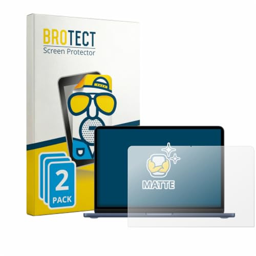 BROTECT Schutzfolie für Apple MacBook Neo 13 2026 | 2 Stück Entspiegelnder Displayschutz Made in Germany Matte Displayschutz-Folie Anti-Reflex Anti-Fingerprint Einfache Montage