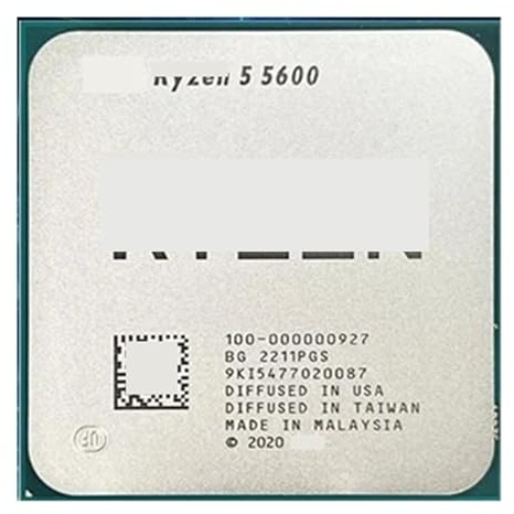 Procesador de CPU ryzen R5 5600, 3,5 GHz, 6 núcleos, 12 Hilos, 7NM L3 = 32M, 100-000000927, procesador de Chips gráficos Socket AM4