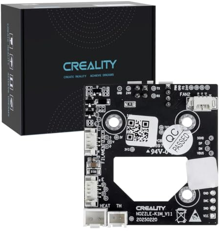 Creality Carte adaptateur de buse d'origine pour K1C 2025/K1 Max 2025, kit de pièces de rechange d'origine pour carte de circuit imprimé, plaque adaptateur Hotend pour imprimante 3D K1C 2025/K1 Max