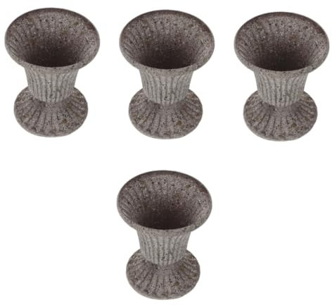 Yardwe 4pièces Vase Funéraire pour Cimetière Pot De Décoratif pour Aux Intempéries pour Artificielles Style Vintage