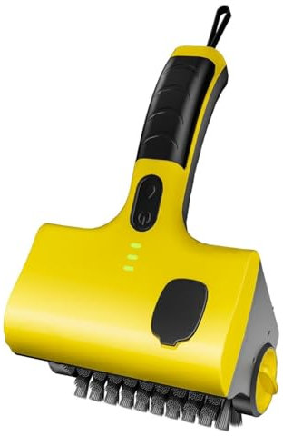 Uikdjgu Cepillo de Limpieza para Parrilla de Barbacoa Eléctrica Inalámbrica, Cepillo de Limpieza para Azulejos de Cocina Doméstica, Cabezales de Cepillo Reemplazables