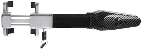 Ar Steering Wheel Locks, Steering Wheel Lock with Alarm, Battery Required High Visibility, Heavy Duty, Universal Fit, Universal Anti Theft Bar Locking Device for Car, Truck, Van, Camper