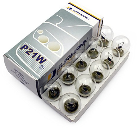 10 Stück - P21W - BA15S - 21W 12V KFZ Beleuchtung - LONGLIFE - Glühlampe, Glassockellampe, Glühbirne, Soffitte, Autolampen WERKSTATTWARE vom Jurmann Trade GmbH®