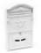 Wiltec Cassetta postale classica con stemma colore bianco 260 x 90 x 400 mm