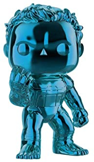 Funko Pop Marvel-Avengers, 499, Hulk, Blau, Chrom